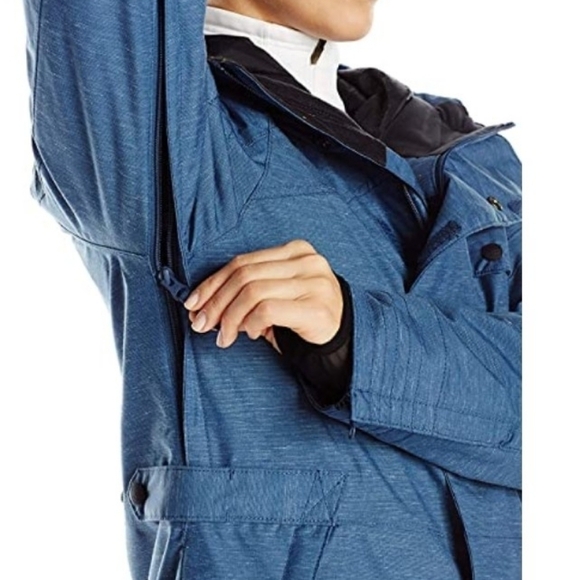 Oakley Women's Showcase BZI Jacket In Blue Shade - Picture 6 of 13